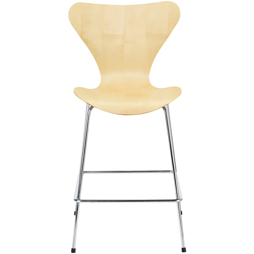 Photo of 3187 Sjuan, Maple veneer - Bar stools & Bar stools - Arne Jacobsen - Wood - Metal/wood