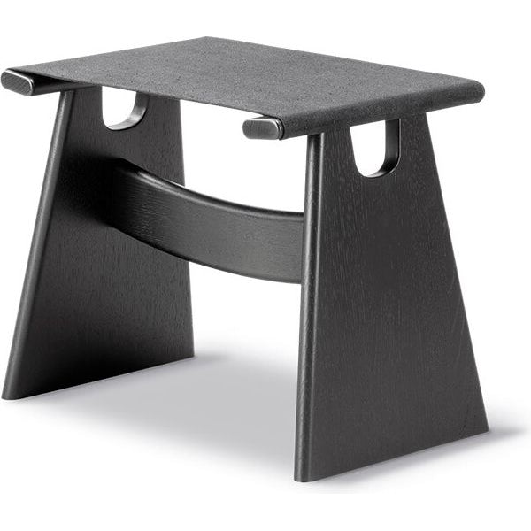 Photo of Seto Stool Sh: 43 Cm - Sort Canvas/eg Sort Lak