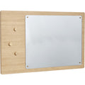 Thumbnail photo of Wall mirror with bulletin board
