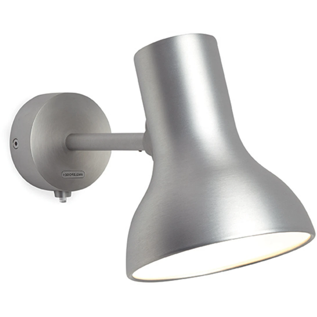 Photo of Type 75 Mini Metallic - Wall Lamp, Silver Lustre - Bedside Lamps - Sir Kenneth Grange - Silver