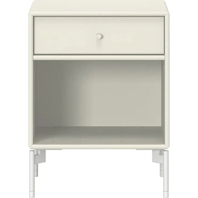 Photo of Dream Nightstand - Vanilla / Snow Legs - Bedside Table - White - Mdf