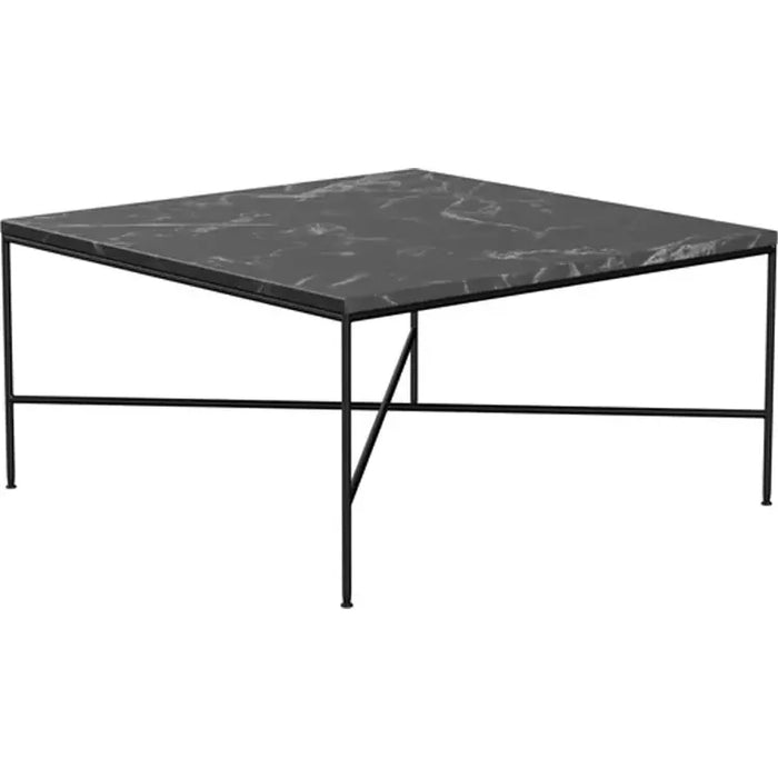 Photo of MC320 Square Coffee Table, Charcoal - Coffee Table - Paul Mccobb - Black - Metal/Stone