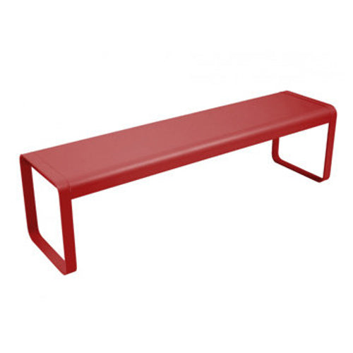 Photo of Bellevie Bench Chili 43 - Garden Benches - Pagnon & Pelhaître - Red - Metal