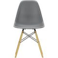 Eames Plastic Chair Dsw - 56 Granite Grey/golden Maple - Matstolar - Charles & Ray Eames - Grå - Metall/trä/plast