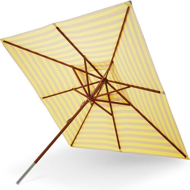 Photo of Messina 300 x 300 cm Lemon / Sand Stripe - Parasol - Skagerak Design Team