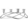 Season Candleholder Mirror - Candlesticks & Candle Holders - Silver