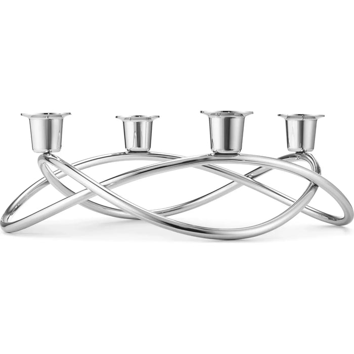 Season Candleholder Mirror - Candlesticks & Candle Holders - Silver