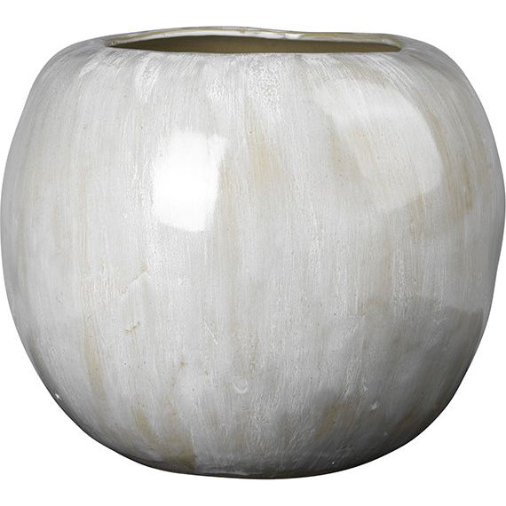 Photo of Apple Vase Faience Antique White - Ø41.5xH34.5cm
