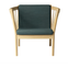 J146 Easy Armchair - lacquered oak, dark