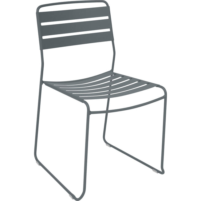Photo of Surprising Chair, Storm Grey - Outdoor dining chairs - Harald Guggenbichler - Grey - Metal