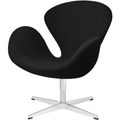 Thumbnail photo of Svanen Christianshavn Black Uni 1175 - Armchairs - Arne Jacobsen - Metal/foam/wool