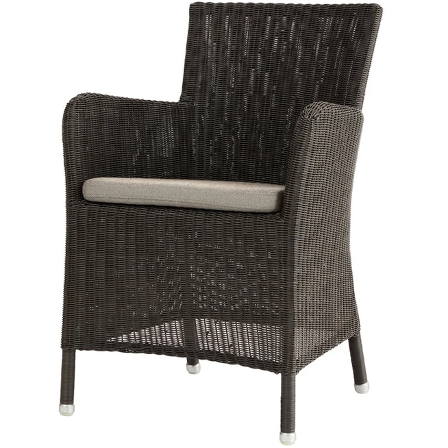 Photo of Hampstead Armchair Weave Cane-line Mocha, Cushion Natté Taupe