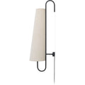 Thumbnail photo of Ancora Wall Lamp 100 - Væglampe - Ancora Wall Lamp 100 - Black/natural - W21.6 X D21.6 X H98.5 Cm