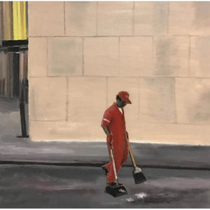 Photo of A Man Sweeping (Times Square), 2017