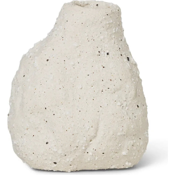 Photo of Vulca Mini Vase - Vase - Off-white Stone - W5,5 X H7,5 X D6 Cm
