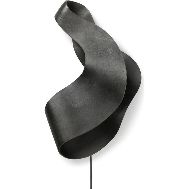 Photo of Oyster Wall Lamp - Væglampe - Black - W33,6 X H60 X D12,7 Cm
