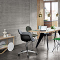 Eames Plastic Armchair Pacc - 34 Mustard - Castors Soft - Skrivbordsstolar - Charles & Ray Eames - Gul