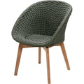 Thumbnail photo of Peacock Chair Cushion Link Dark Green