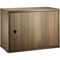 Thumbnail photo of String cabinet with door 58 x 30 x 42 cm, 1-p, walnut - Storage cabinet - Wood coloured - Mdf