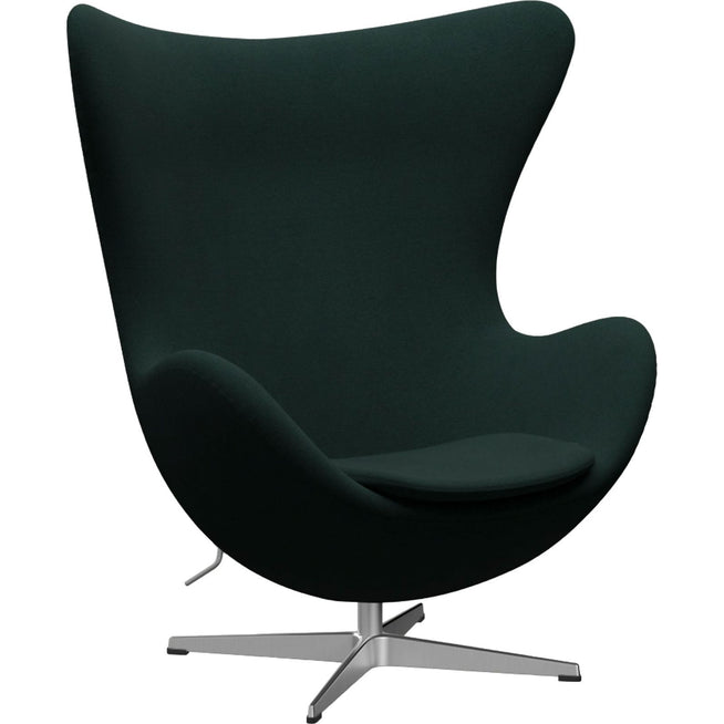Photo of 3316 Ägget, Christianshavn 1161 Satin Polished Aluninium - Swivel chairs - Arne Jacobsen - Metal/foam