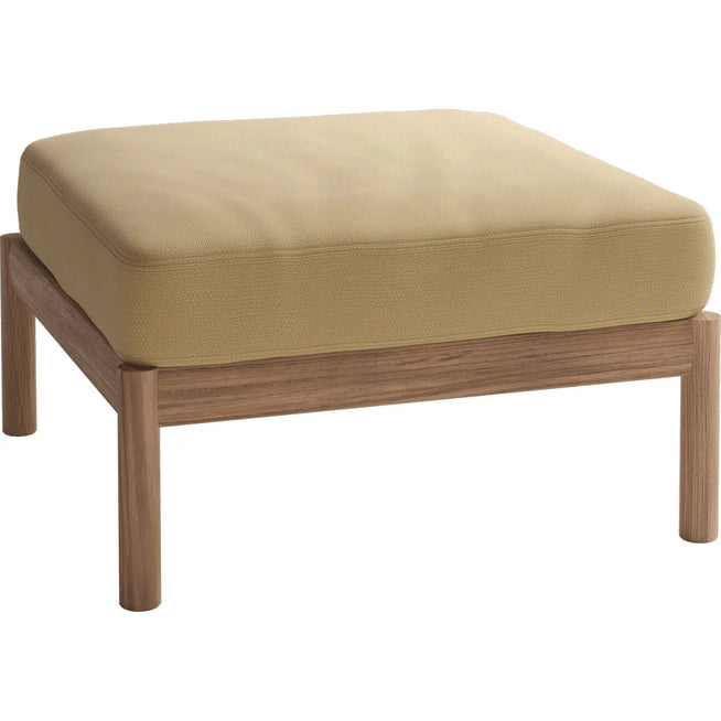 Photo of Tradition Pouf, Honey Yellow, Teak, Fsc 100% - Outdoor Stools & Poufs - Povl B. Eskildsen - Wood