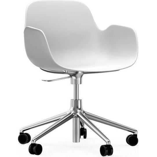 Photo of Form Armchair Swivel 5w Gas Lift Alu - Kontorstol - Aluminium /