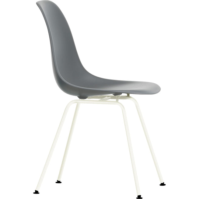 Photo of Eames Plastic Chair Dsx - 56 Granite Grey - White Base - Matstolar - Charles & Ray Eames - Grå - Metall/plast