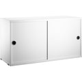 Thumbnail photo of String Cabinets/sliding doors 78x30, White - Shelving - Nils Strinning - White - Mdf/metal