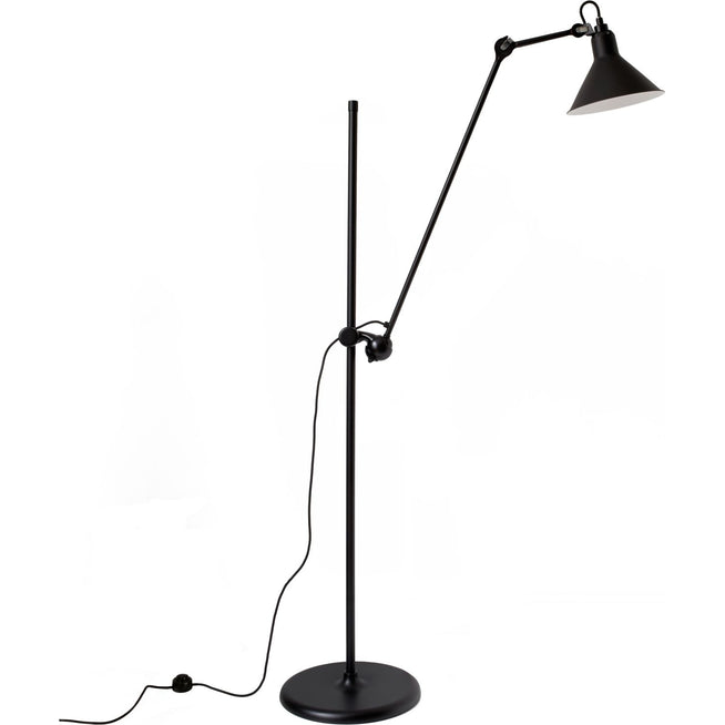 Photo of Lampe Gras N°215 - Gulvlampe - Black/black - Arm: 73 X Bar: 135 X Rod: 20 Cm