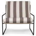 Thumbnail photo of Desert 1-seater - Lænestol - Stripe - Black/chocolate - W79 X H78 X D85 X Sh30 Cm
