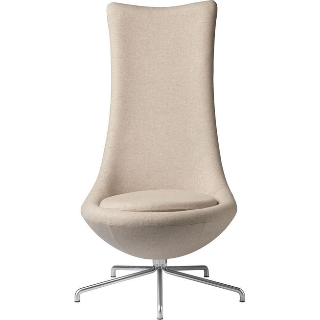 Photo of Poul M. Volther Armchair - L41 Bellamie with Swivel Frame - Beige/Black