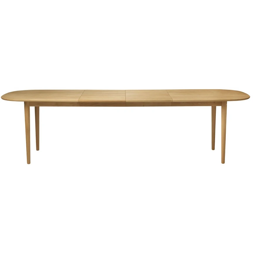 C63e2til Dining Table 2 Extension Leaves Oak Nature Oiled