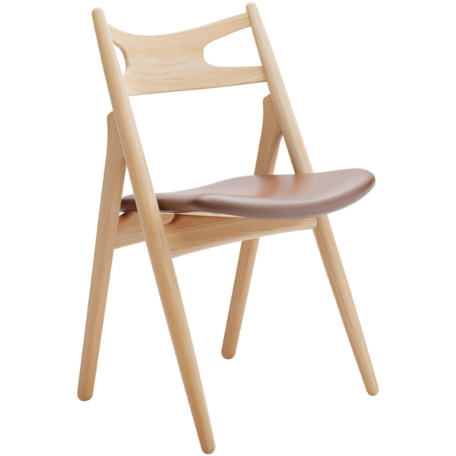 CH29p Sawbuck Chair - Oiled Oak