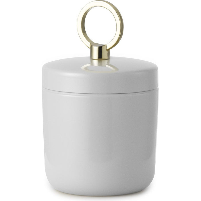 Photo of Ring Box - Jar - Small - Light Grey - H: 9.5 x Ø: 6 cm
