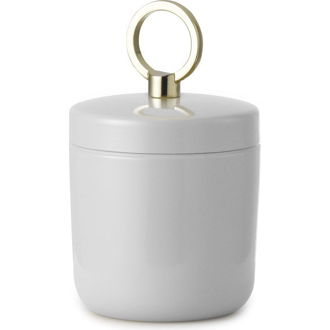 Photo of Ring Box - Jar - Small - Light Grey - H: 9.5 x Ø: 6 cm