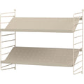 Thumbnail photo of String Wall Rack 50x30, Beige, 2-pack - Shelving - Nils Strinning - Beige - Metal