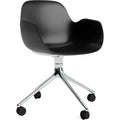 Thumbnail photo of Form Armchair Swivel 4w Alu - Kontorstol - Black / Aluminum - H79 X W56 X D52 X Sh44 Cm