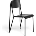 Thumbnail photo of Petit Standard Black Stained Oak / Black Powder Coated Steel - Matstolar - Daniel Rybakken - Svart - Metall/trä