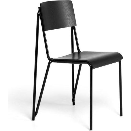 Photo of Petit Standard Black Stained Oak / Black Powder Coated Steel - Matstolar - Daniel Rybakken - Svart - Metall/trä