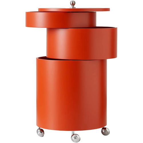 Photo of Barboy Storage, Orange, Moulded Painted Mdf - Småbord & Sidobord - Verner Panton - Orange - Mdf/metall