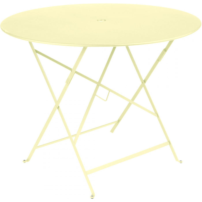 Photo of Bistro Table 96 cm Frosted Lemon A6 - Garden Table - Yellow - Metal