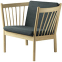 J146 Easy Armchair - lacquered oak, dark