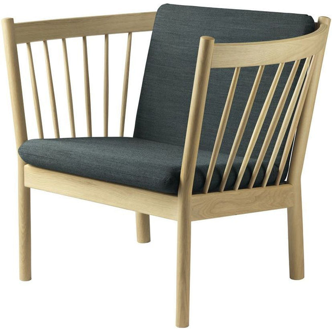 Photo of J146 Easy Armchair - lacquered oak, dark