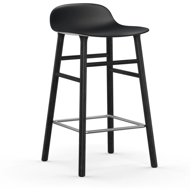 Photo of Form Bar Stool 65 Cm Black Oak