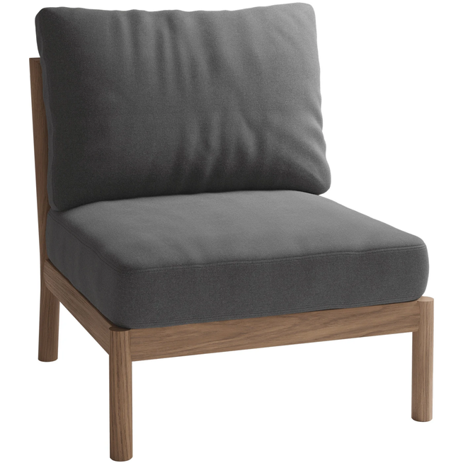 Photo of Tradition Spacer Module, Charcoal, Teak Fsc 100% - Utomhussoffor - Povl B. Eskildsen