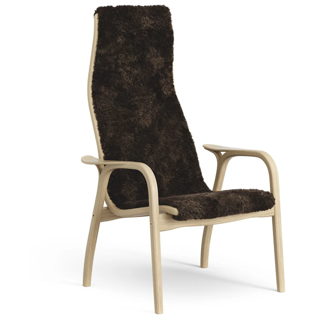 Photo of Lamini Children's Arm Chair Laquered Oak/sheep Skin