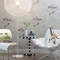 Chess Table - Small Table & Side Table - Black/White - Mdf/Metal