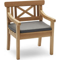 Drachmann Chair Cushion, Outdoor Textile / Charcoal - Dynor & Kuddar - Skagerak Design Team - Brun