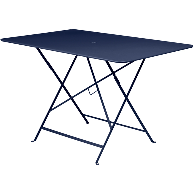 Photo of Bistro Table 117 x 77 cm, Deep Blue - Outdoor Dining Table - Blue - Metal