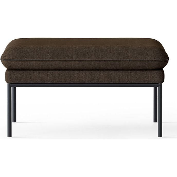 Photo of Turn Puf - Puf - Black - Hallingdal - Dark Brown - W80 X H42 X D80 Cm